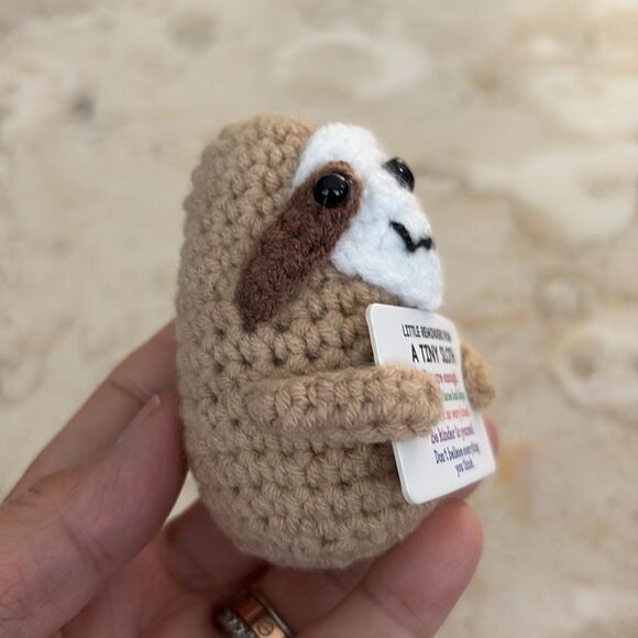 New! Tiny Sloth Motivational Quotes You Are Enough & More - Picture 3 of 8